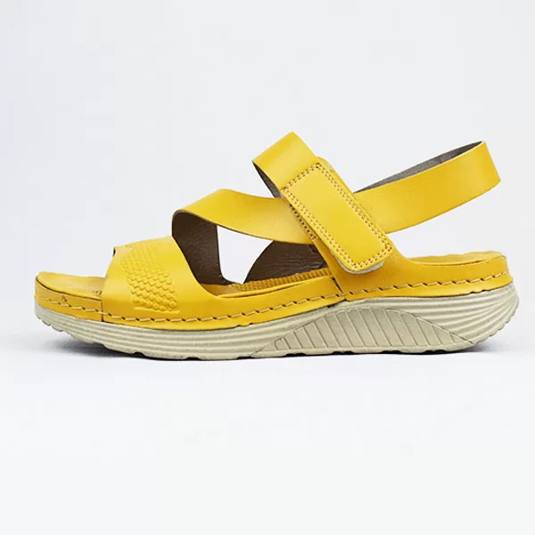 Sandale confort pour femme s011 jaune